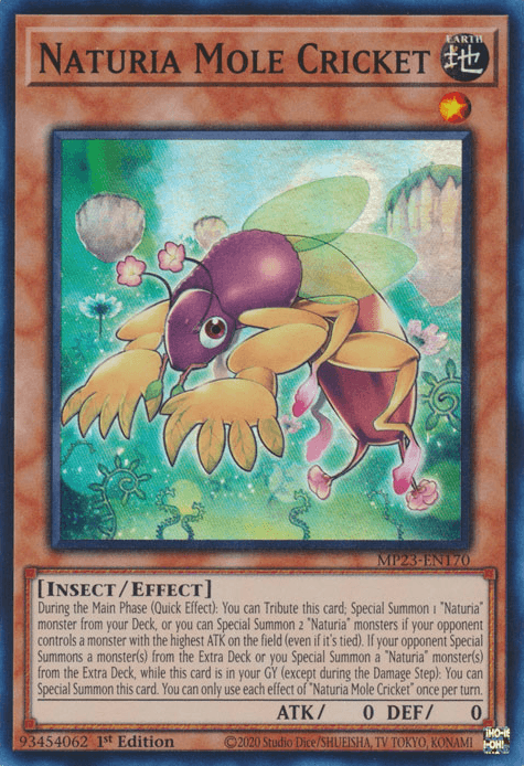Naturia Mole Cricket [MP23-EN170] Super Rare - POKÉ JEUX