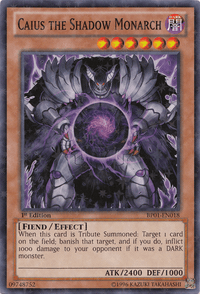 Caius the Shadow Monarch [BP01-EN018] Starfoil Rare - POKÉ JEUX