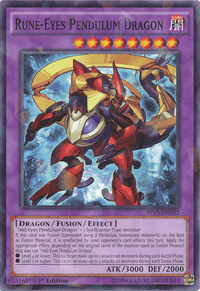Rune-Eyes Pendulum Dragon [SP15-EN032] Shatterfoil Rare - POKÉ JEUX