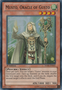 Musto, Oracle of Gusto [HA06-EN045] Super Rare - POKÉ JEUX