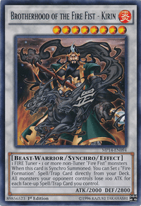 Brotherhood of the Fire Fist - Kirin [MP14-EN094] Rare - POKÉ JEUX