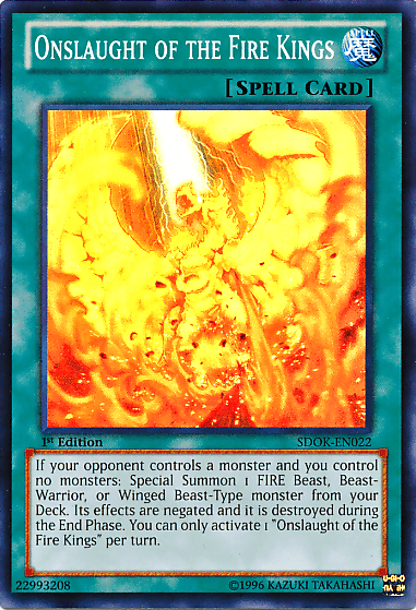 Onslaught of the Fire Kings [SDOK-EN022] Super Rare - POKÉ JEUX