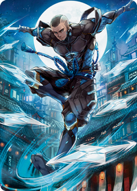 Kaito Shizuki 1 Art Card [Kamigawa: Neon Dynasty Art Series]