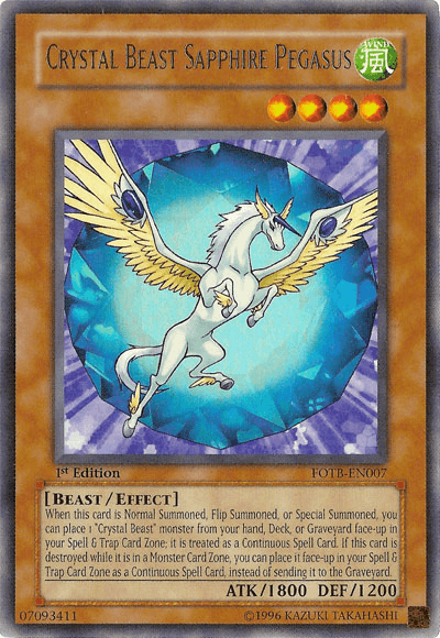 Crystal Beast Sapphire Pegasus [FOTB-EN007] Ultra Rare - POKÉ JEUX