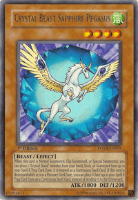 Crystal Beast Sapphire Pegasus [FOTB-EN007] Ultra Rare - POKÉ JEUX