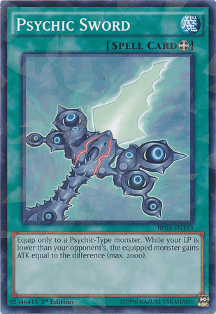 Psychic Sword [BP03-EN163] Shatterfoil Rare - POKÉ JEUX