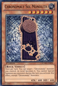 Chronomaly Sol Monolith [NUMH-EN004] Super Rare - POKÉ JEUX