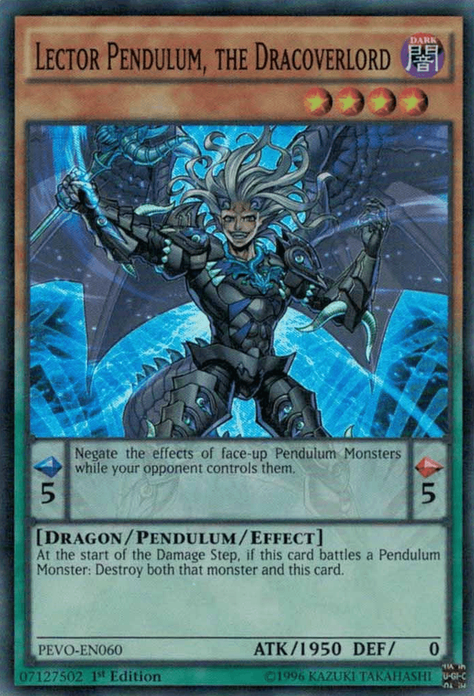 Lector Pendulum, the Dracoverlord [PEVO-EN060] Super Rare - POKÉ JEUX