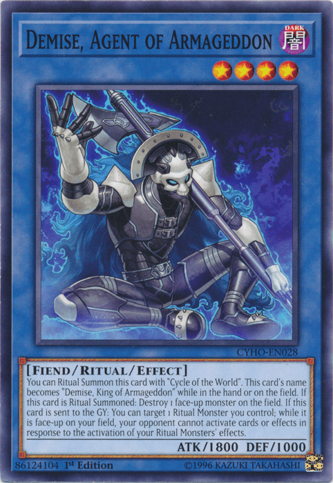 Demise, Agent of Armageddon [CYHO-EN028] Common - POKÉ JEUX