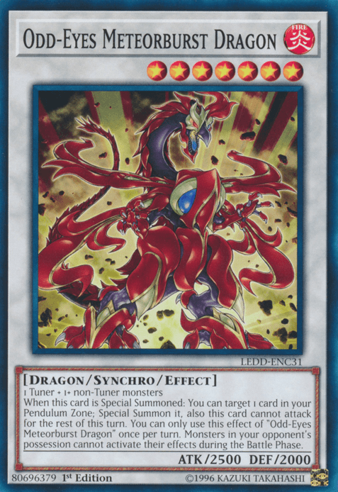 Odd-Eyes Meteorburst Dragon [LEDD-ENC31] Common - POKÉ JEUX