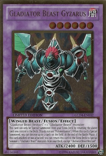 Gladiator Beast Gyzarus [GLD4-EN032] Gold Rare - POKÉ JEUX