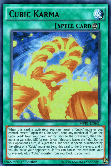 Cubic Karma [MVP1-EN041] Ultra Rare - POKÉ JEUX