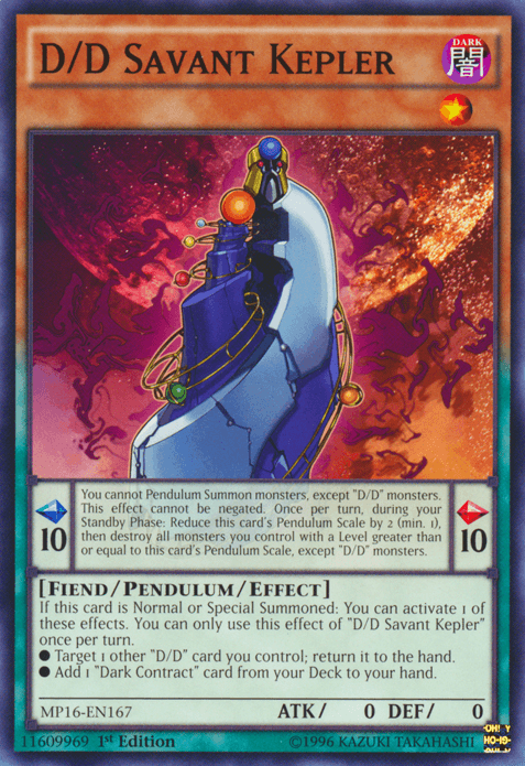 D/D Savant Kepler [MP16-EN167] Common - POKÉ JEUX