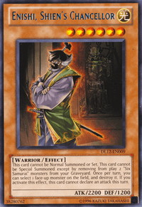 Enishi, Shien's Chancellor (Blue) [DL12-EN009] Rare - POKÉ JEUX