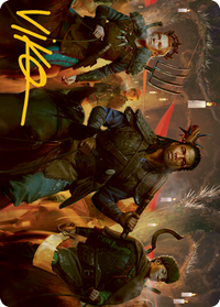 Candlelit Cavalry Art Card (Gold-Stamped Signature) [Innistrad: Midnight Hunt Art Series]