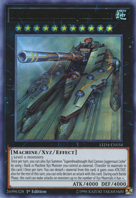 Superdreadnought Rail Cannon Juggernaut Liebe [LED4-EN034] Ultra Rare - POKÉ JEUX