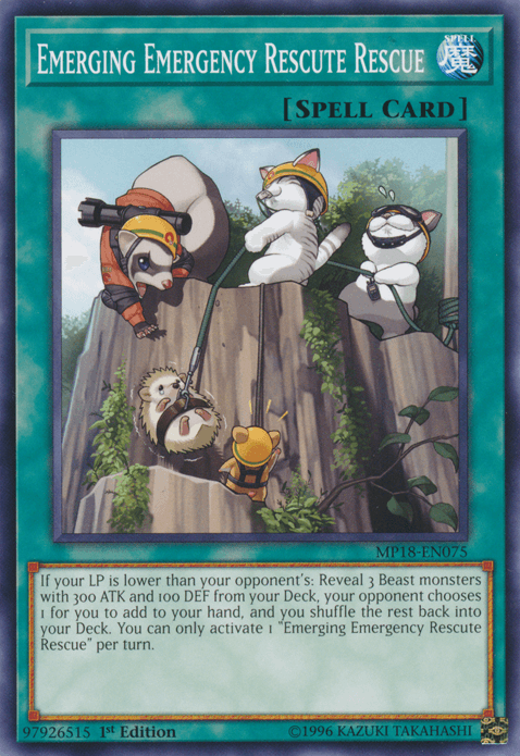 Emerging Emergency Rescute Rescue [MP18-EN075] Common - POKÉ JEUX