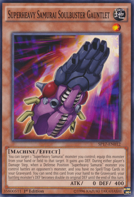Superheavy Samurai Soulbuster Gauntlet [SP17-EN012] Common - POKÉ JEUX
