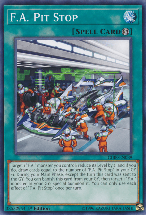 F.A. Pit Stop [CIBR-EN089] Common - POKÉ JEUX