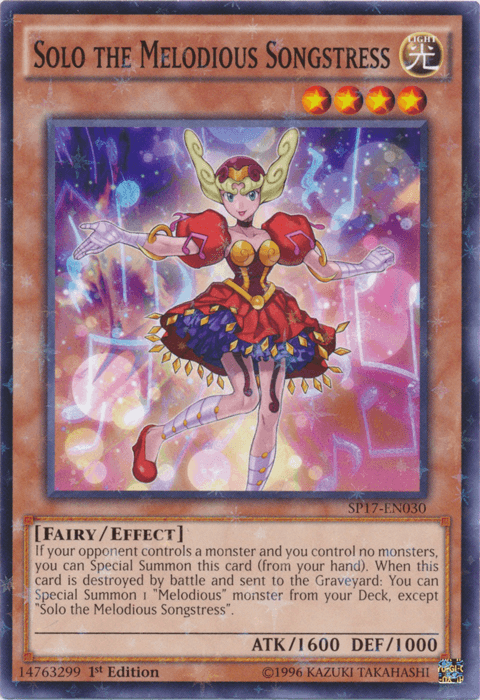 Solo the Melodious Songstress [SP17-EN030] Starfoil Rare - POKÉ JEUX