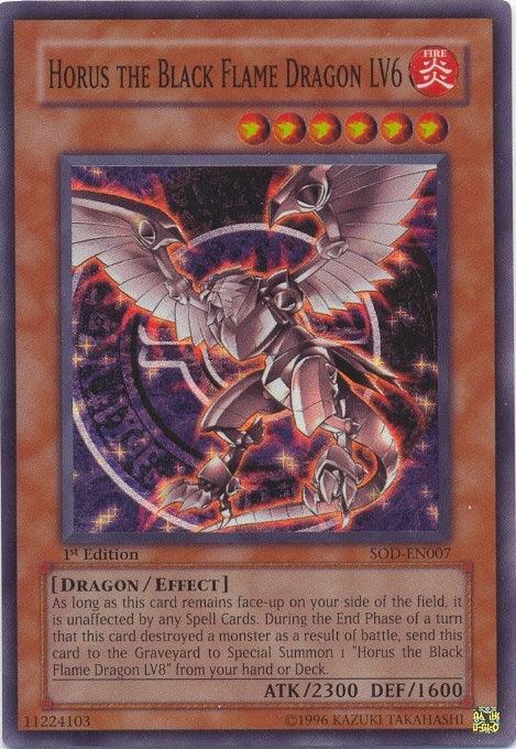 Horus the Black Flame Dragon LV6 [SOD-EN007] Super Rare - POKÉ JEUX