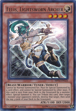 Felis, Lightsworn Archer [MP15-EN123] Ultra Rare - POKÉ JEUX