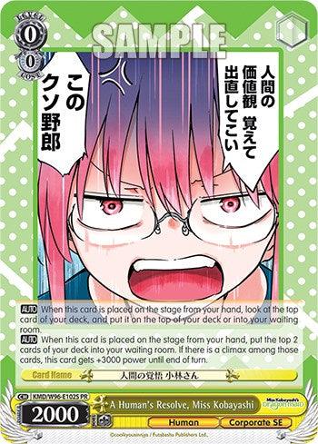 A Human's Resolve, Miss Kobayashi (Foil) [Miss Kobayashi's Dragon Maid] - POKÉ JEUX