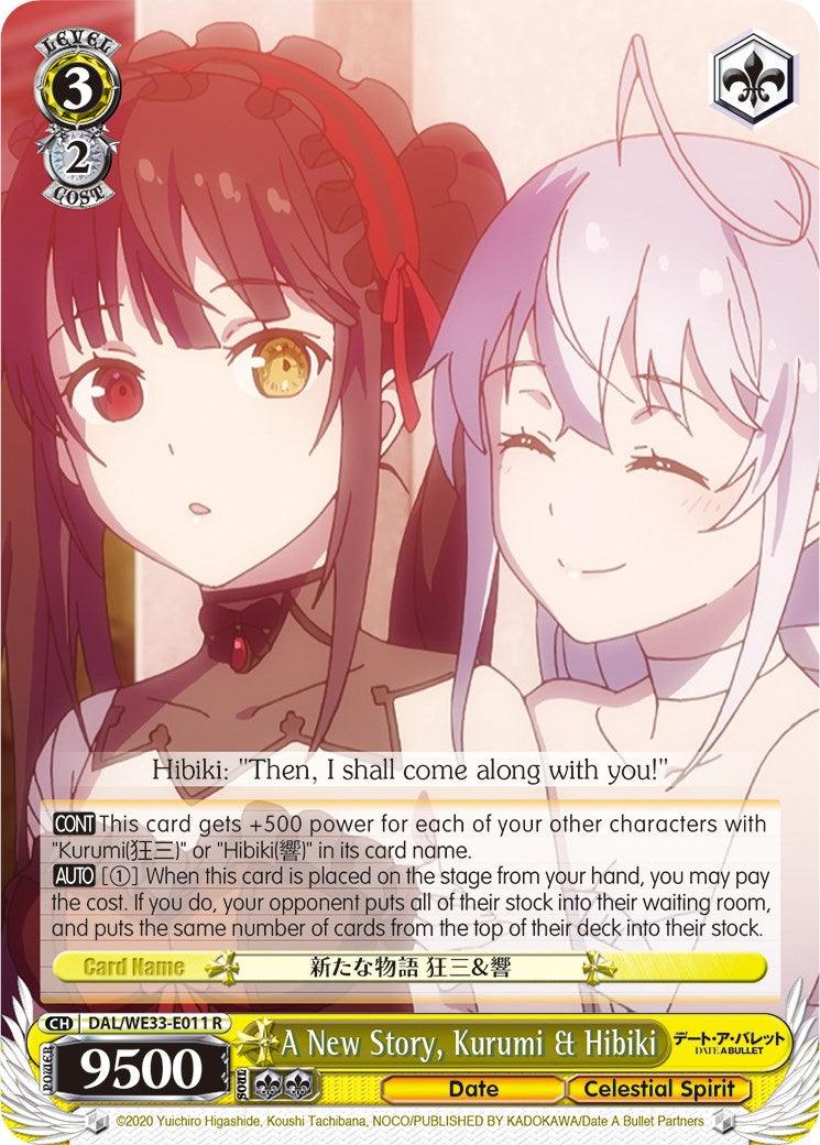 A New Story, Kurumi & Hibiki (DAL/WE33-E011 R) (Parallel Foil) [Date A Bullet] - POKÉ JEUX