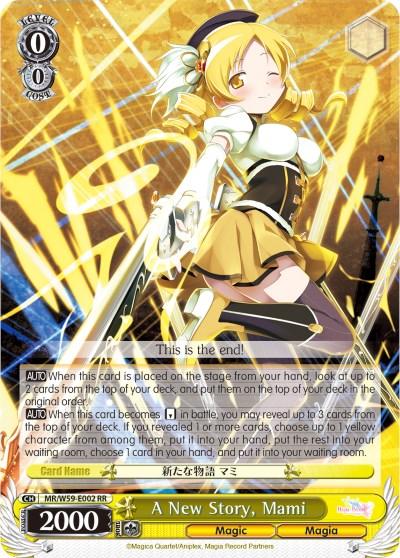 A New Story, Mami (MR/W59-E002 RR) [Magia Record: Puella Magi Madoka Magica [Side Story] (Mobile)] - POKÉ JEUX