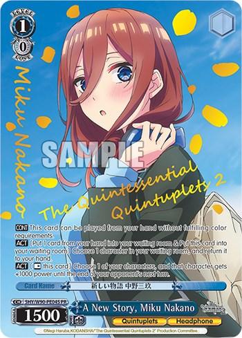 A New Story, Miku Nakano (5HY/W90-PE04S PR) [The Quintessential Quintuplets 2] - POKÉ JEUX