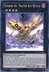 Number 66: Master Key Beetle [MP14-EN099] Super Rare - POKÉ JEUX