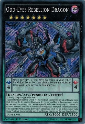 Odd-Eyes Rebellion Dragon [CORE-EN051] Secret Rare - POKÉ JEUX