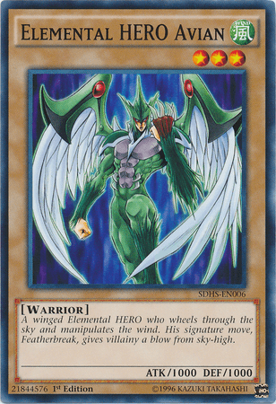 Elemental Hero Avian [SDHS-EN006] Common - POKÉ JEUX