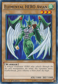 Elemental Hero Avian [SDHS-EN006] Common - POKÉ JEUX