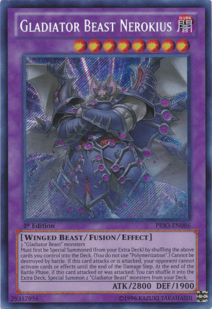 Gladiator Beast Nerokius [PRIO-EN086] Secret Rare - POKÉ JEUX