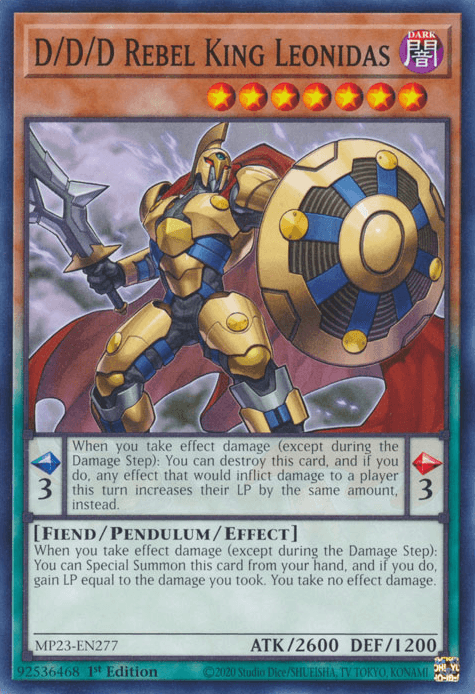 D/D/D Rebel King Leonidas [MP23-EN277] Common - POKÉ JEUX