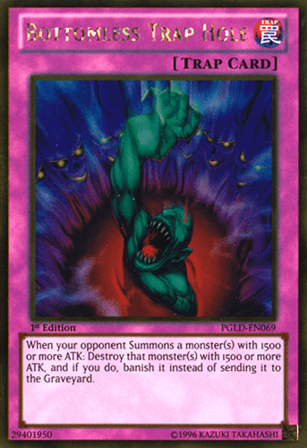 Bottomless Trap Hole [PGLD-EN069] Gold Rare - POKÉ JEUX