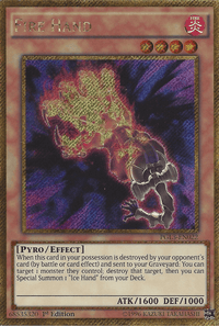 Fire Hand [PGL3-EN022] Gold Secret Rare - POKÉ JEUX