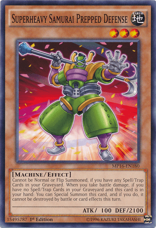 Superheavy Samurai Prepped Defense [MP16-EN180] Common - POKÉ JEUX