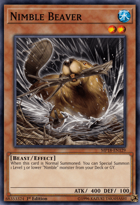 Nimble Beaver [MP18-EN129] Short Print - POKÉ JEUX