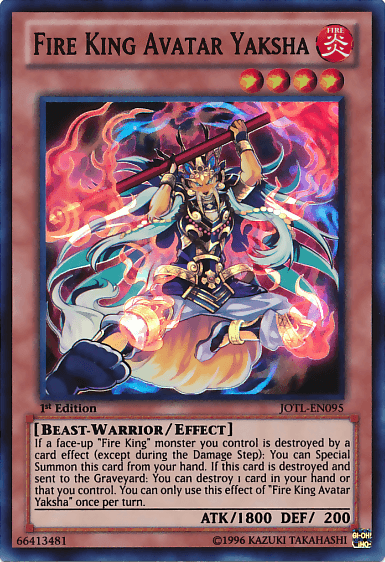 Fire King Avatar Yaksha [JOTL-EN095] Super Rare - POKÉ JEUX