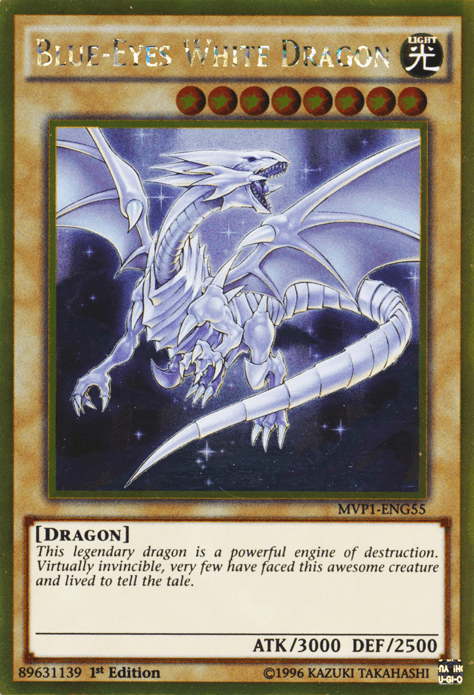 Blue-Eyes White Dragon [MVP1-ENG55] Gold Rare - POKÉ JEUX
