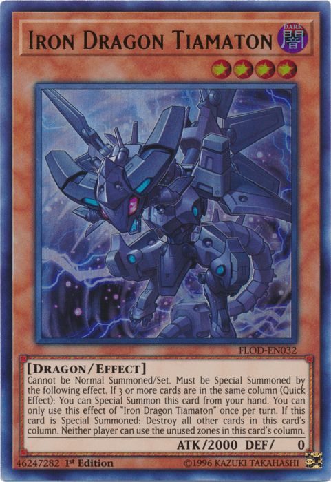 Iron Dragon Tiamaton [FLOD-EN032] Ultra Rare - POKÉ JEUX