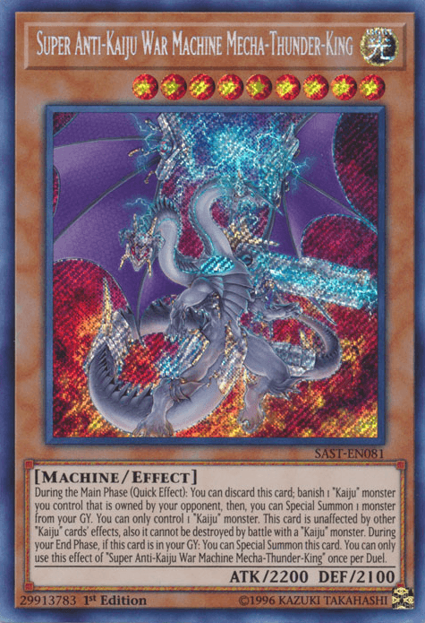 Super Anti-Kaiju War Machine Mecha-Thunder-King [SAST-EN081] Secret Rare - POKÉ JEUX