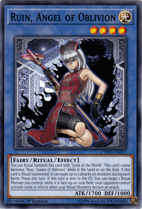 Ruin, Angel of Oblivion [CYHO-EN027] Common - POKÉ JEUX