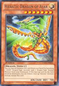 Hieratic Dragon of Asar [GAOV-EN024] Rare - POKÉ JEUX