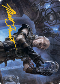 Delver of Secrets Art Card (Gold-Stamped Signature) [Innistrad: Midnight Hunt Art Series]