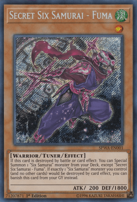 Secret Six Samurai - Fuma [SPWA-EN001] Secret Rare - POKÉ JEUX