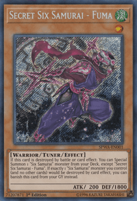 Secret Six Samurai - Fuma [SPWA-EN001] Secret Rare - POKÉ JEUX