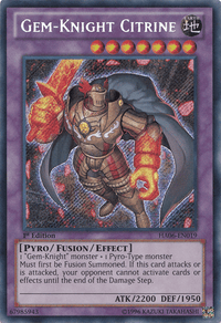 Gem-Knight Citrine [HA06-EN019] Secret Rare - POKÉ JEUX